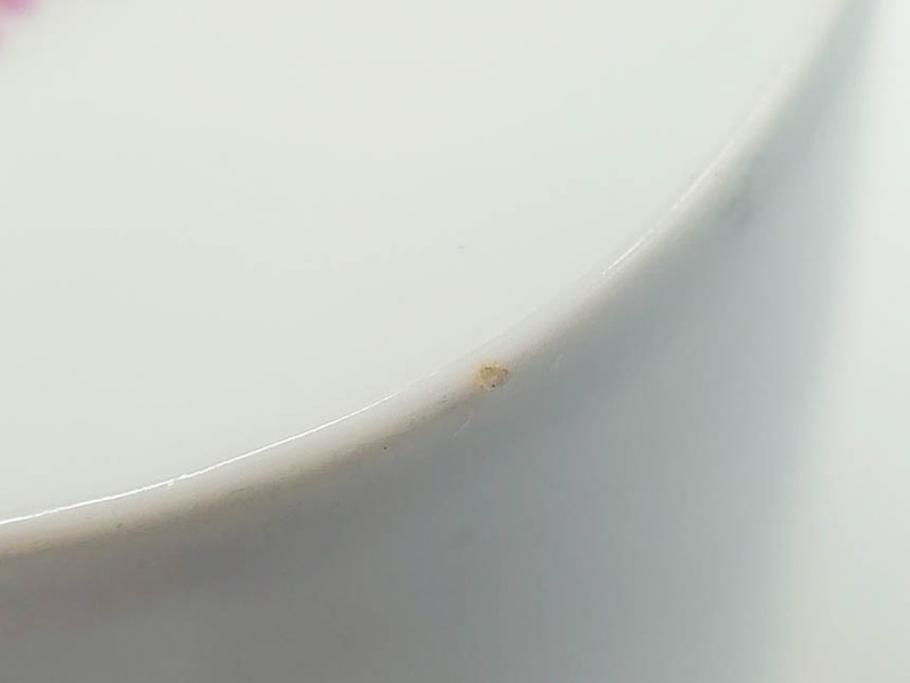 昭和初期　オールドノリタケ　NORITAKE　金彩　色蒔き?　ピンク　クリーム　グリーン　ブルー　グレー　心がほどけるような色彩のやさしさが魅力のカップ&ソーサー5客セット(マルキ印、碗皿、C&S、洋食器)(R-083679)