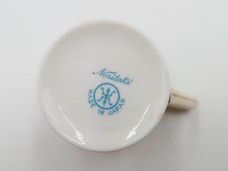 戦前　オールドノリタケ　NORITAKE　ハンドペイント　金彩　金盛　花　どんなシーンにも華を添え優雅な空間を創り出すカップ&ソーサー5客セット(マルキ印、ヤジロベー印、碗皿、C&S、洋食器)(R-083680)