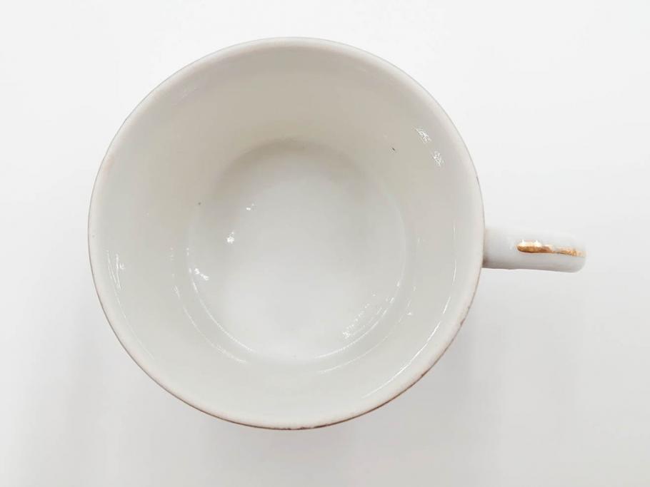戦前　オールドノリタケ　NORITAKE　ハンドペイント　金彩　金盛　花　どんなシーンにも華を添え優雅な空間を創り出すカップ&ソーサー5客セット(マルキ印、ヤジロベー印、碗皿、C&S、洋食器)(R-083680)