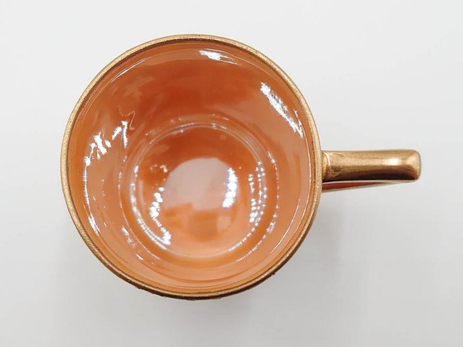 戦前　オールドノリタケ　NORITAKE　オールド名陶　ハンドペイント　ラスター彩　金彩　金盛　花　バラエティ豊かなデザインで毎日を彩るカップ&ソーサー4客セット(フラワー、マルキ印、ライジングサン印、碗皿、C&S、洋食器)(R-083681)