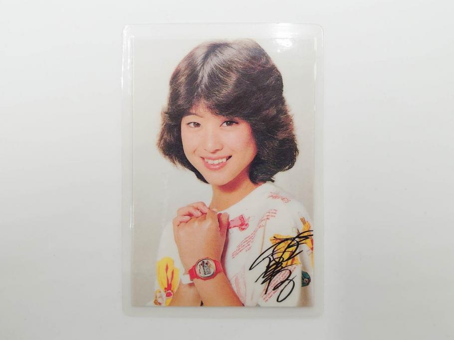当時物　昭和期　松田聖子　キャンディーズ　伊藤蘭　藤村美樹　田中好子　大場久美子　ラミネートカード　ブロマイドなど21点セット(サンミュージック、渡辺プロダクション、アイドル、歌手、女優)(R-083682)