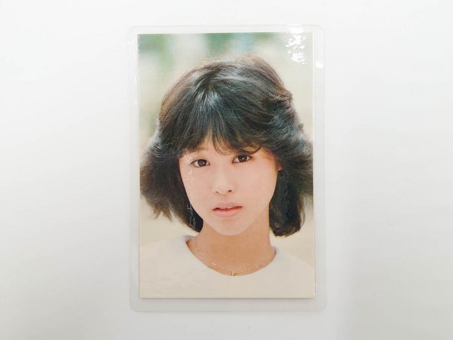 当時物　昭和期　松田聖子　キャンディーズ　伊藤蘭　藤村美樹　田中好子　大場久美子　ラミネートカード　ブロマイドなど21点セット(サンミュージック、渡辺プロダクション、アイドル、歌手、女優)(R-083682)