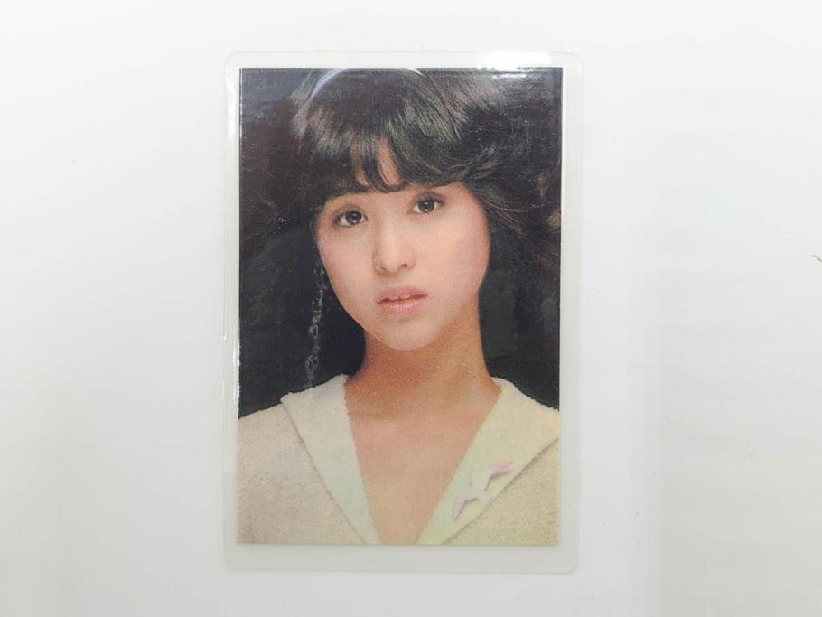 当時物　昭和期　松田聖子　キャンディーズ　伊藤蘭　藤村美樹　田中好子　大場久美子　ラミネートカード　ブロマイドなど21点セット(サンミュージック、渡辺プロダクション、アイドル、歌手、女優)(R-083682)