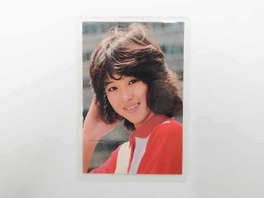 当時物　昭和期　松田聖子　キャンディーズ　伊藤蘭　藤村美樹　田中好子　大場久美子　ラミネートカード　ブロマイドなど21点セット(サンミュージック、渡辺プロダクション、アイドル、歌手、女優)(R-083682)
