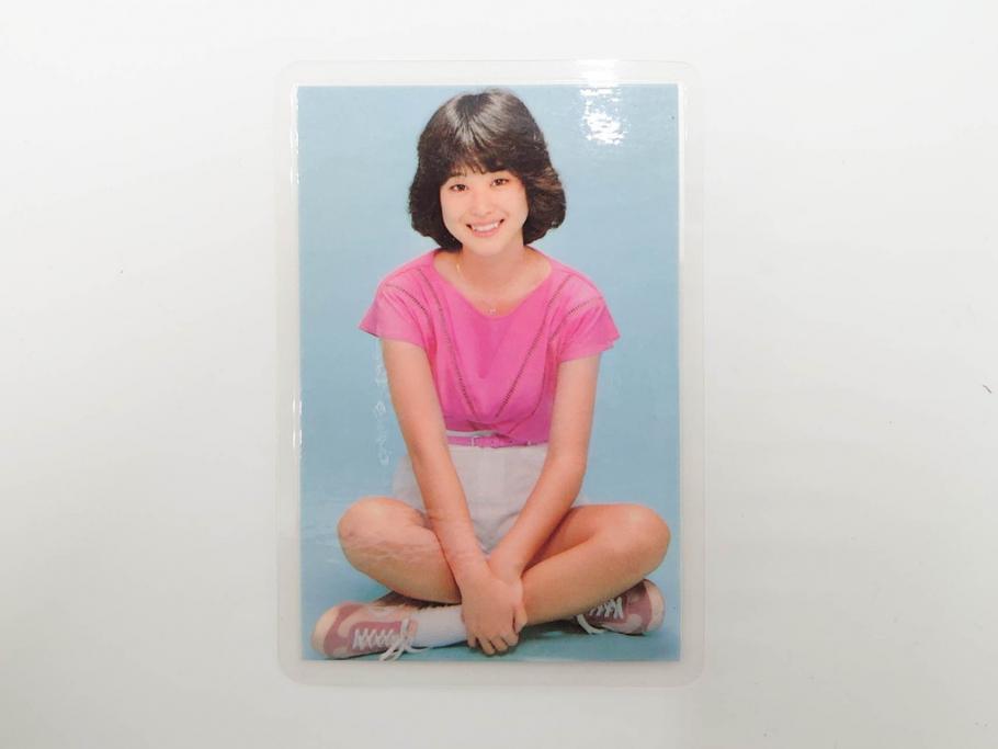 当時物　昭和期　松田聖子　キャンディーズ　伊藤蘭　藤村美樹　田中好子　大場久美子　ラミネートカード　ブロマイドなど21点セット(サンミュージック、渡辺プロダクション、アイドル、歌手、女優)(R-083682)