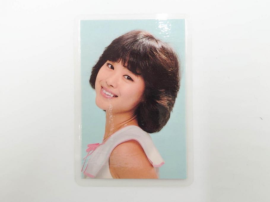 当時物　昭和期　松田聖子　キャンディーズ　伊藤蘭　藤村美樹　田中好子　大場久美子　ラミネートカード　ブロマイドなど21点セット(サンミュージック、渡辺プロダクション、アイドル、歌手、女優)(R-083682)