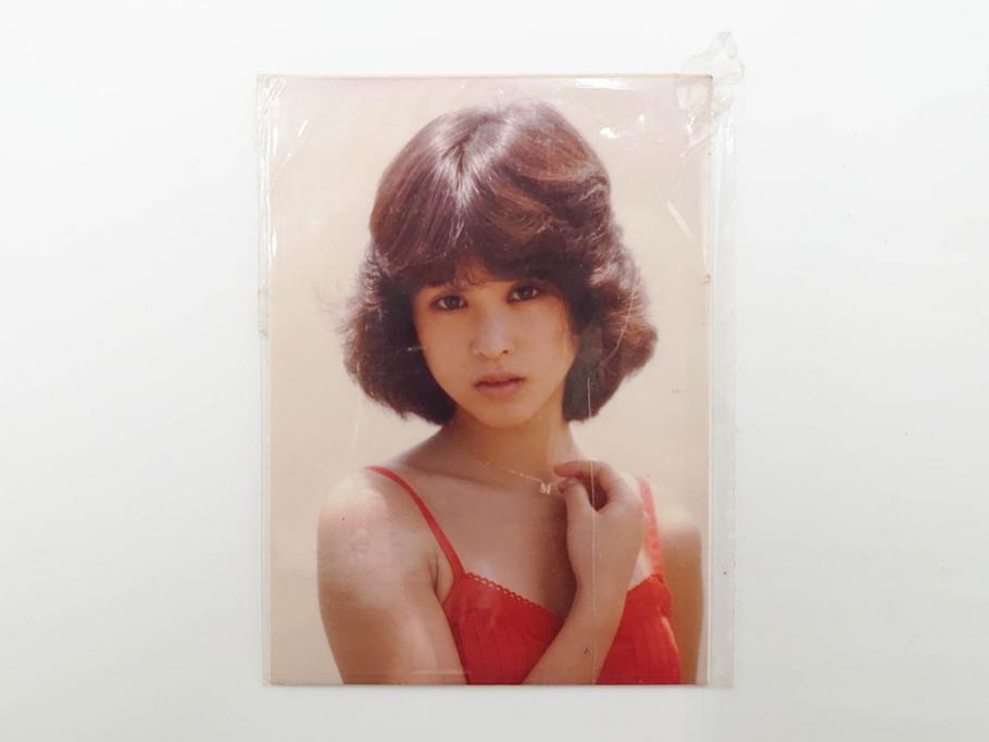 当時物　昭和期　松田聖子　キャンディーズ　伊藤蘭　藤村美樹　田中好子　大場久美子　ラミネートカード　ブロマイドなど21点セット(サンミュージック、渡辺プロダクション、アイドル、歌手、女優)(R-083682)