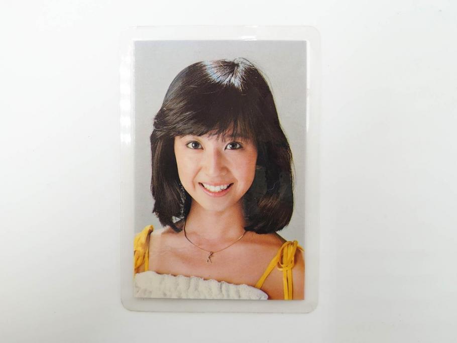 当時物　昭和期　松田聖子　キャンディーズ　伊藤蘭　藤村美樹　田中好子　大場久美子　ラミネートカード　ブロマイドなど21点セット(サンミュージック、渡辺プロダクション、アイドル、歌手、女優)(R-083682)