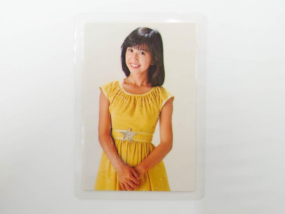 当時物　昭和期　松田聖子　キャンディーズ　伊藤蘭　藤村美樹　田中好子　大場久美子　ラミネートカード　ブロマイドなど21点セット(サンミュージック、渡辺プロダクション、アイドル、歌手、女優)(R-083682)