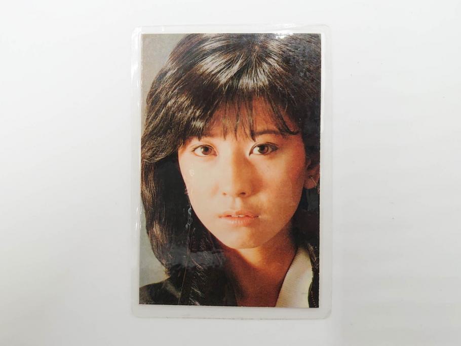 当時物　昭和期　松田聖子　キャンディーズ　伊藤蘭　藤村美樹　田中好子　大場久美子　ラミネートカード　ブロマイドなど21点セット(サンミュージック、渡辺プロダクション、アイドル、歌手、女優)(R-083682)