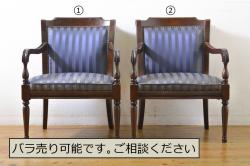 アンティーク家具　昭和初期　大正ロマン　味わい深さが魅力のドクターチェア(アームチェア、回転椅子)(R-039840)