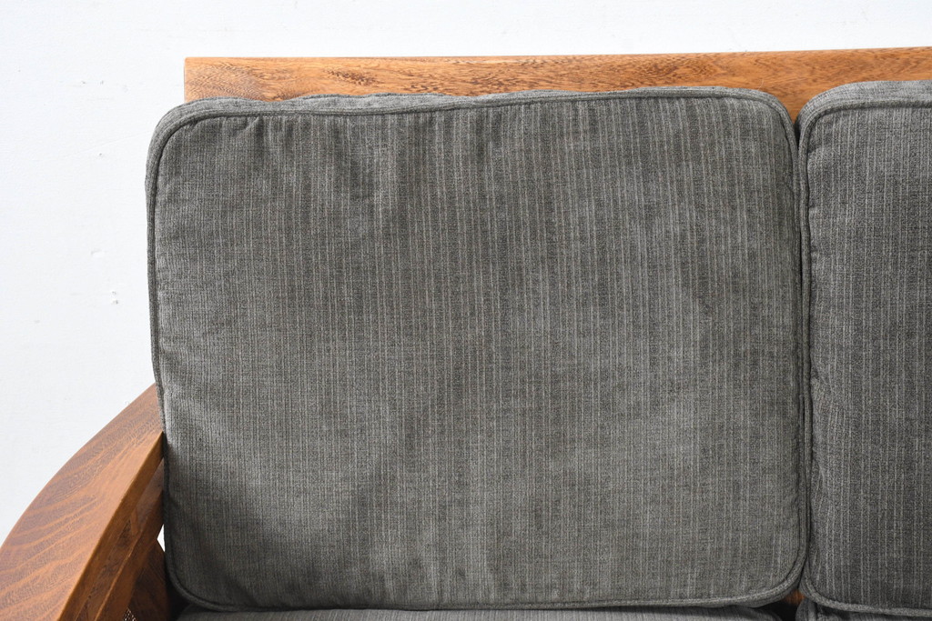 中古　アクメ ファニチャー(ACME Furniture)　ウィッカー(WICKER)　落ち着いた色味でどの空間にも取り入れやすい2人掛けソファ(2P、二人掛け)(R-083601)