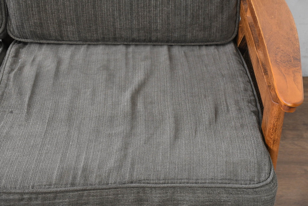中古　アクメ ファニチャー(ACME Furniture)　ウィッカー(WICKER)　落ち着いた色味でどの空間にも取り入れやすい2人掛けソファ(2P、二人掛け)(R-083601)