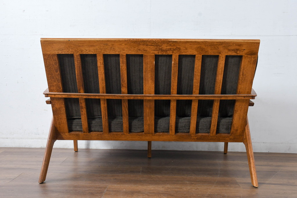 中古　アクメ ファニチャー(ACME Furniture)　ウィッカー(WICKER)　落ち着いた色味でどの空間にも取り入れやすい2人掛けソファ(2P、二人掛け)(R-083601)