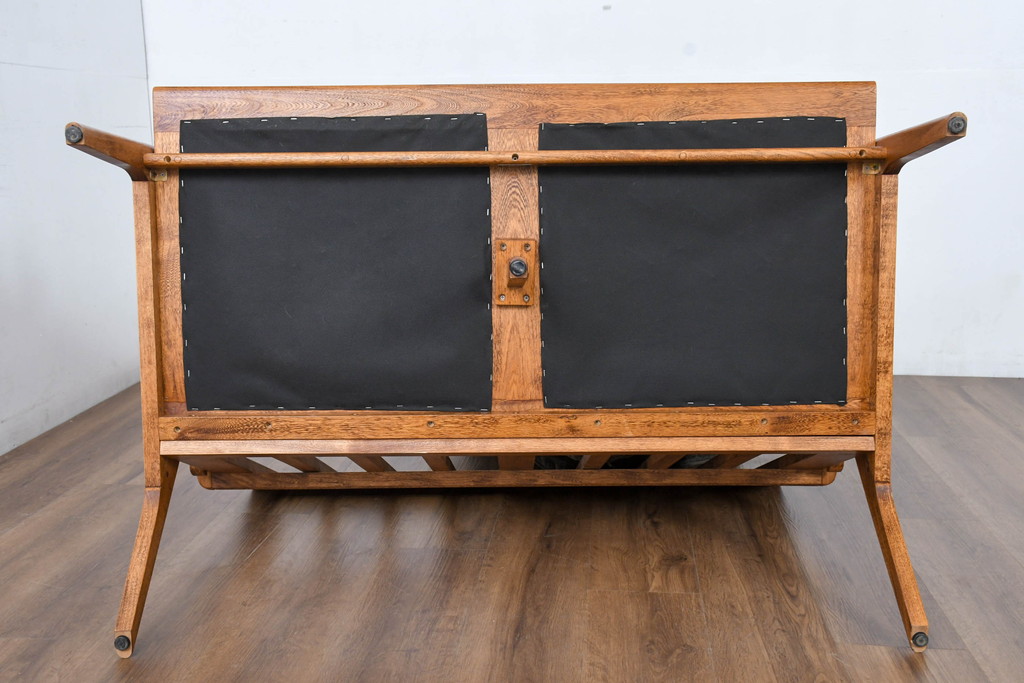 中古　アクメ ファニチャー(ACME Furniture)　ウィッカー(WICKER)　落ち着いた色味でどの空間にも取り入れやすい2人掛けソファ(2P、二人掛け)(R-083601)