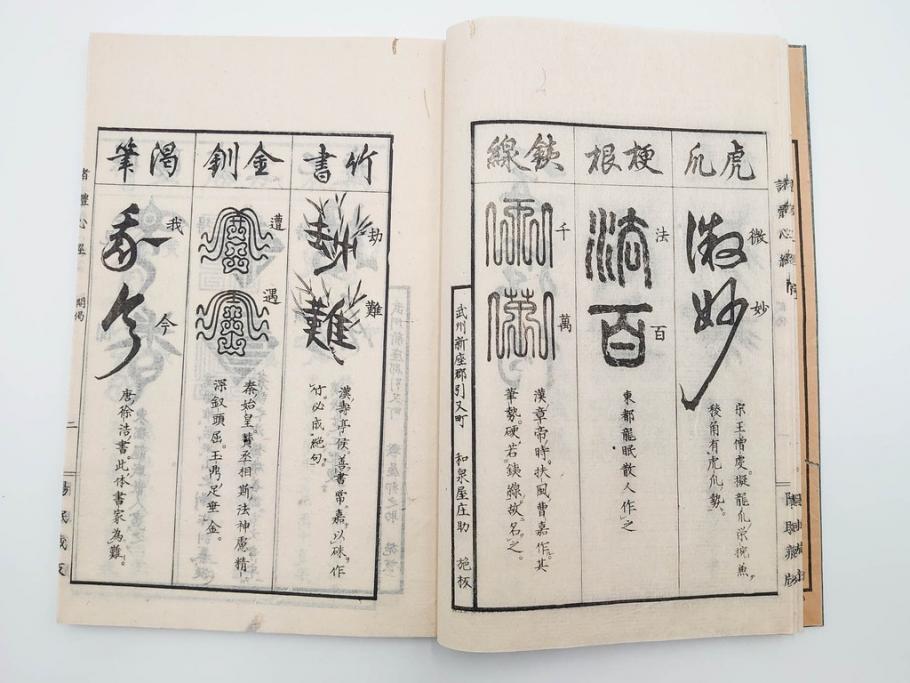 江戸〜明治期　諸體心経(諸体心経)　和本(般若心経、仏教、古書)(R-083688)