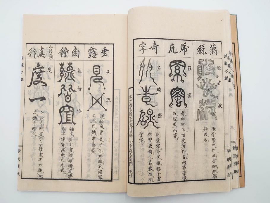 江戸〜明治期　諸體心経(諸体心経)　和本(般若心経、仏教、古書)(R-083688)