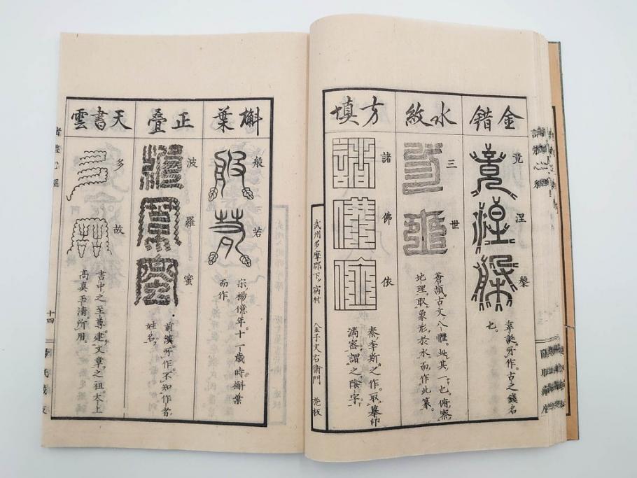 江戸〜明治期　諸體心経(諸体心経)　和本(般若心経、仏教、古書)(R-083688)