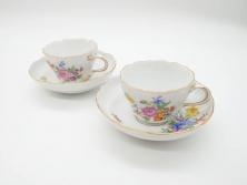 【骨董買取】ドイツ　マイセン　Meissen　ベーシックフラワー　五つ花　ティーカップ&ソーサー(洋食器、C&S)を買取りました。