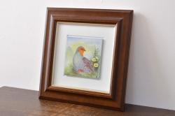【骨董買取】Meissen　マイセン　花鳥絵　プラーク(陶板画)を買い取りました。