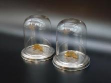 アンティーク雑貨　ウランガラスのレトロなアイスクリームコップ(氷コップ)(R-041103)