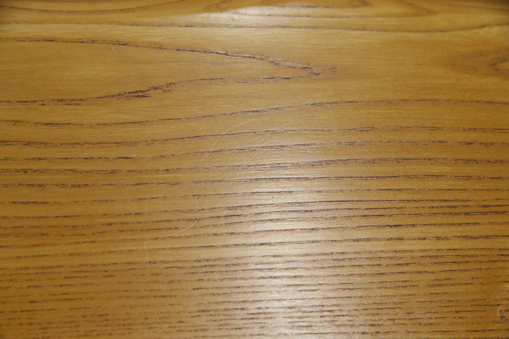 中古　美品　総欅(ケヤキ)材　明るい木の色味がお部屋を華やかに彩る囲炉裏テーブル(火鉢、木製火鉢、長火鉢、座卓、ローテーブル)(R-071475)