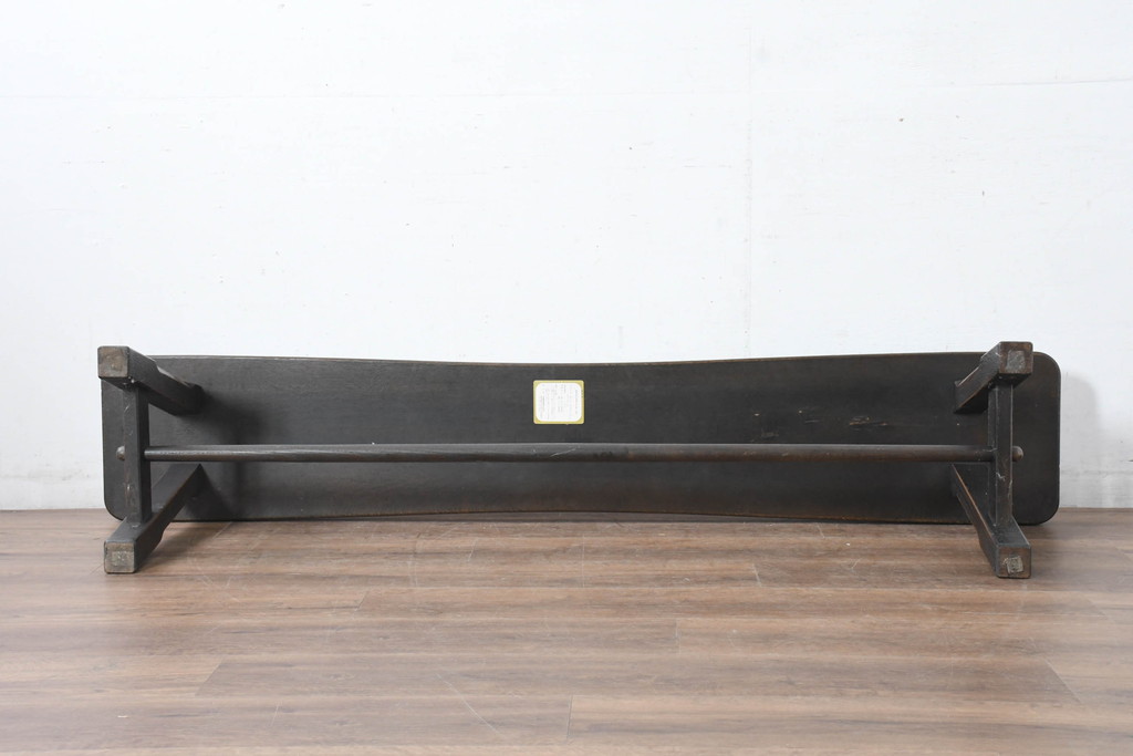 中古　飛騨産業　PROVINCIAL(プロヴィンシャル・プロビンシャル)　素朴な風合いが温かみのあるトリッスルベンチ(長椅子、板座チェア、ダイニングベンチ、飾り台)(定価約24万円)(R-083598)