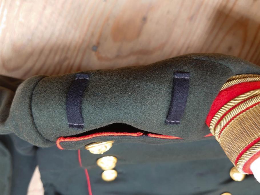 当時物　旧日本軍　准尉　大礼服　正帽　肩章　トランク(尉官、軍帽、軍服、軍衣、陸軍、憲兵、正衣、正装、礼服上下)(R-077055)
