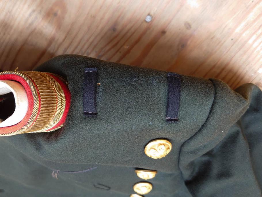 当時物　旧日本軍　准尉　大礼服　正帽　肩章　トランク(尉官、軍帽、軍服、軍衣、陸軍、憲兵、正衣、正装、礼服上下)(R-077055)