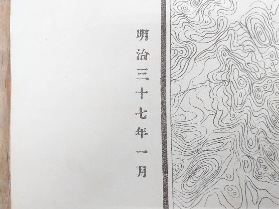 明治期　旧日本軍　第九師団司令部　第十七師管徴兵トラホーム花柳病調査表　達利尼市全図　歩兵第十六旅団司令部　下志津及六方野射撃場図　古地図等5枚セット(海軍軍令部、古文書、石川、岡山、秋田)(R-077220)