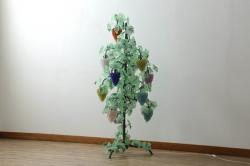 【骨董買取】イタリア製　トーソー社(TOSO CESARE)　ムラーノガラス(Murano　Glass)　ブドウ(葡萄、ぶどう)　スタンドライト(フロアスタンド、スタンド照明、フロア照明、ムラノガラス)(定価約130万円)を買取りました。