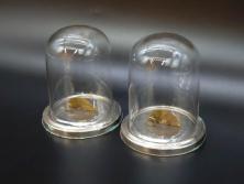 アンティーク雑貨　ウランガラスのレトロなアイスクリームコップ(氷コップ)(R-041103)