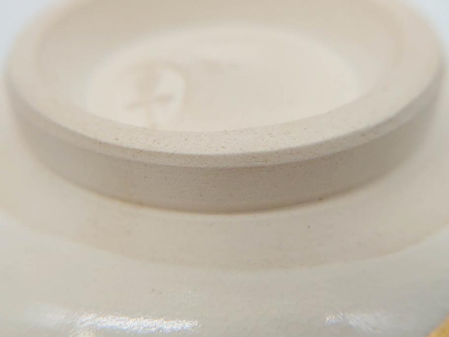 竜谷焼　宮川香雲　鵬雲斉書付　金彩色絵　約13cm　4.3寸　龍田川　紅葉の図が雅やかな茶碗(京焼、龍谷窯、和食器、抹茶碗、茶道具、茶器、共布、共箱付き、四寸三分)(R-077161)