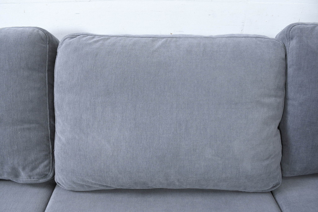 中古　美品　BoConcept(ボーコンセプト)　ゆったりとした座り心地が楽しめる落ち着いた色味のL字型ソファ(3人掛け、2人掛け、3P、2P、カウチソファ、コーナーソファ)(定価推定約40万円)(R-083238)