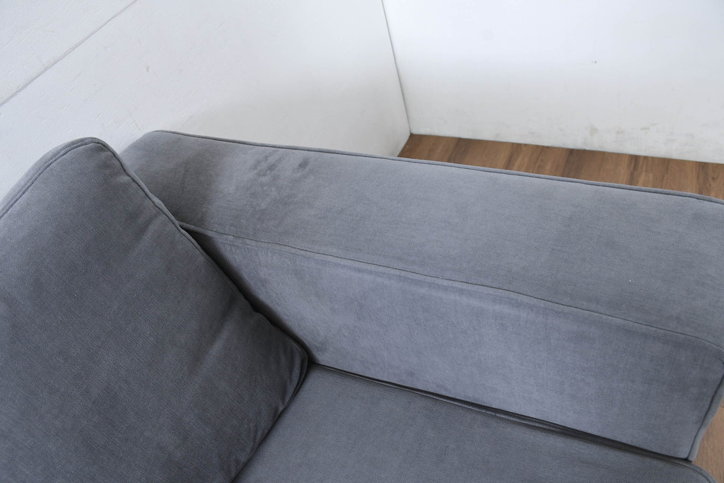 中古　美品　BoConcept(ボーコンセプト)　ゆったりとした座り心地が楽しめる落ち着いた色味のL字型ソファ(3人掛け、2人掛け、3P、2P、カウチソファ、コーナーソファ)(定価推定約40万円)(R-083238)