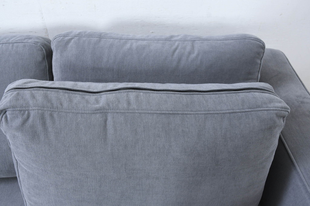 中古　美品　BoConcept(ボーコンセプト)　ゆったりとした座り心地が楽しめる落ち着いた色味のL字型ソファ(3人掛け、2人掛け、3P、2P、カウチソファ、コーナーソファ)(定価推定約40万円)(R-083238)