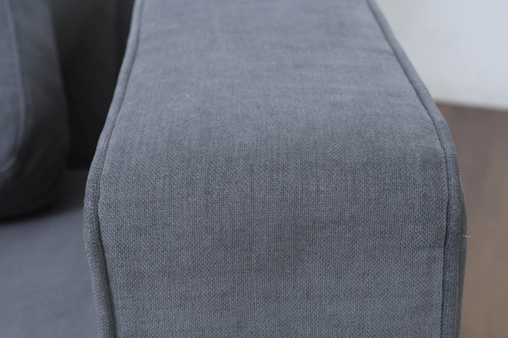 中古　美品　BoConcept(ボーコンセプト)　ゆったりとした座り心地が楽しめる落ち着いた色味のL字型ソファ(3人掛け、2人掛け、3P、2P、カウチソファ、コーナーソファ)(定価推定約40万円)(R-083238)