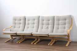 中古　展示品　美品　イギリス　英国高級家具ブランド　Art forma(アートフォーマ)　優雅なひとときを演出する3人掛けソファ(トリプルソファ、三人掛け、3P、英国)(定価約55万円)(R-083786)