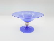 【骨董買取】イタリア　ムラノガラス　Miyako&Gregg　Murauo　June2005　金彩　コンポート　ツイスト　ベネチアングラス　ガラス鉢(ムラーノガラス、ガラス工芸、作家物)を買取りました。