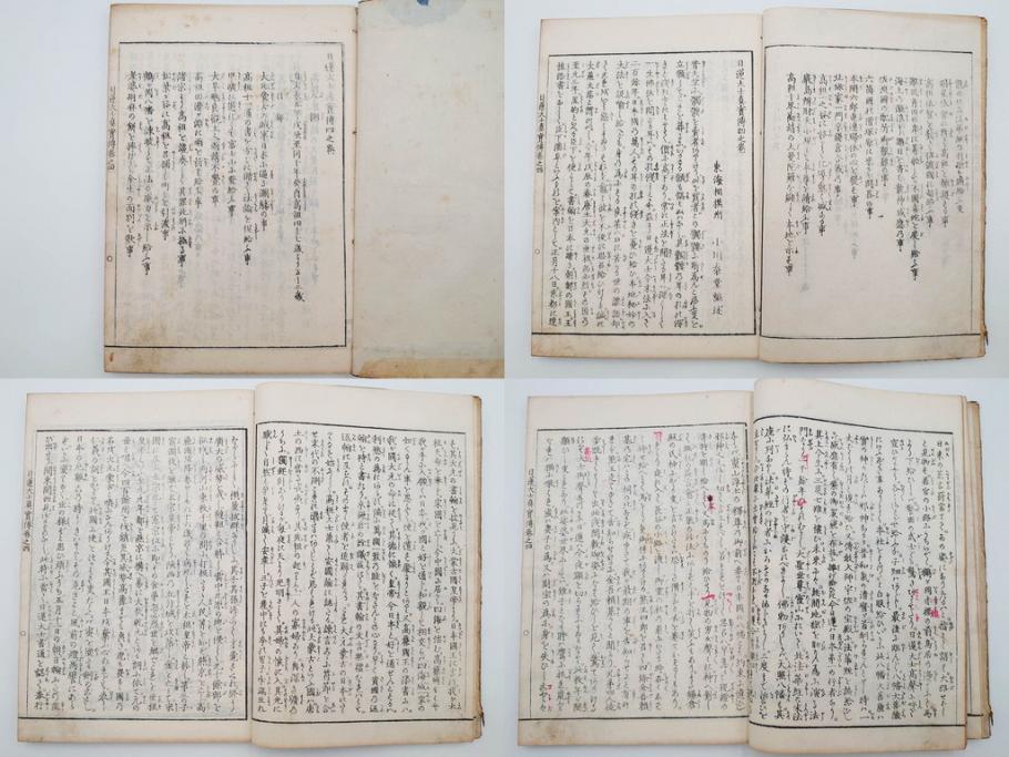 「日蓮大士真実伝」　5冊揃(木版画、絵入本、古書、和本、仏教、日蓮宗)(R-083903)