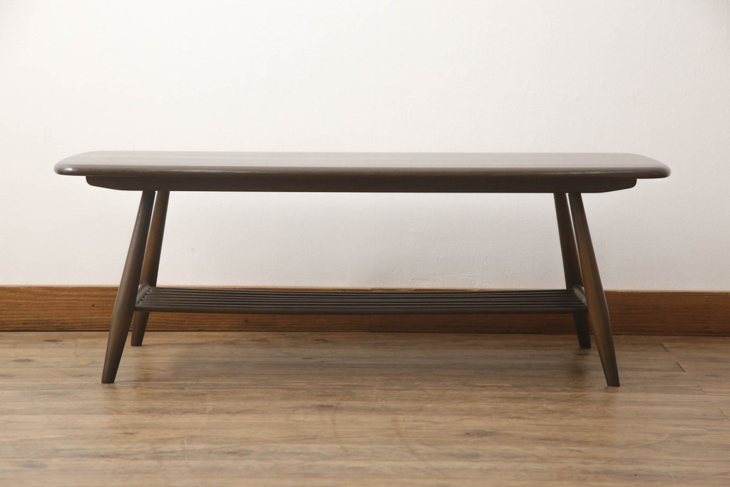中古　美品　ERCOL(アーコール)　シンプルナチュラルなお部屋に合わせたいセンターテーブル(ローテーブル、リビングテーブル)(R-059613)