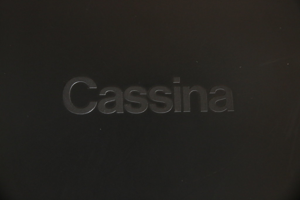 中古　Cassina(カッシーナ)　412　CAB(キャブ)　MARIO BELLINI(マリオベリーニ)　ブラック(黒)　シンプルモダンな空間づくりに活躍するアームレスチェア2脚セット(ダイニングチェア、椅子、イス)(定価2脚で約48万円)(R-068580)