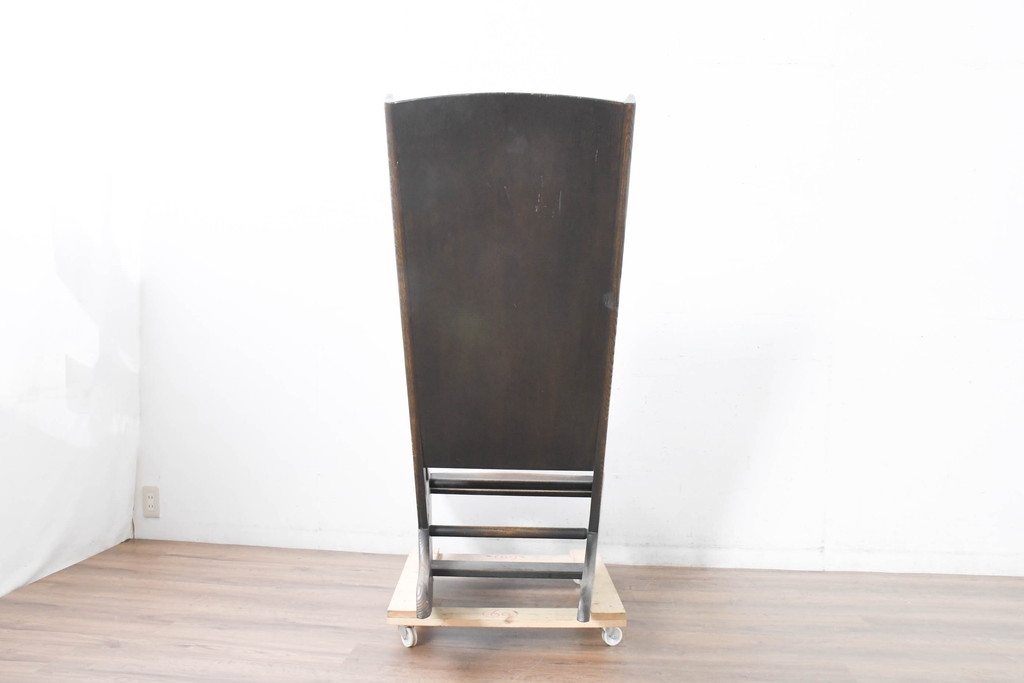 中古　美品　飛騨産業　キツツキ　PROVINCIAL(プロヴィンシャル・プロビンシャル)　木のぬくもりが感じられるウイングロッカー　ロッキングチェア(ウィングロッカー、アームチェア、ウイングバックチェア、ウィングバックチェア、板座チェア、椅子、イス)(定価約46万円)(R-083600)
