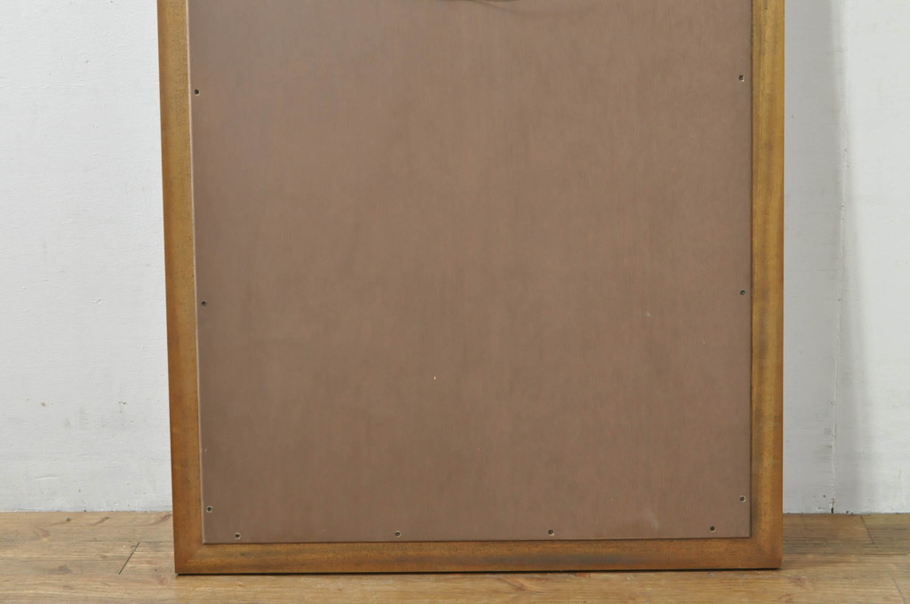 中古　DREXEL HERITAGE(ドレクセルヘリテイジ)　重厚なつくりが高級感を醸し出すウォールミラー(姿見、壁掛け鏡)(R-076073)