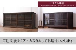 アンティーク家具　立派な六尺水屋箪笥(収納棚)(R-036600)