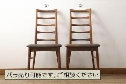 アジアンビンテージ　高級品!!　象嵌入りの凝ったデザインが魅力の唐木材製チェア(アームチェア、板座チェア、1人掛けソファ、花梨材、カリン材、ヴィンテージ)(R-072622)