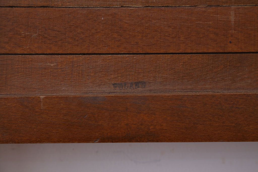 アンティーク家具　イギリスアンティーク　古い木製のフォールディングチェア(4)