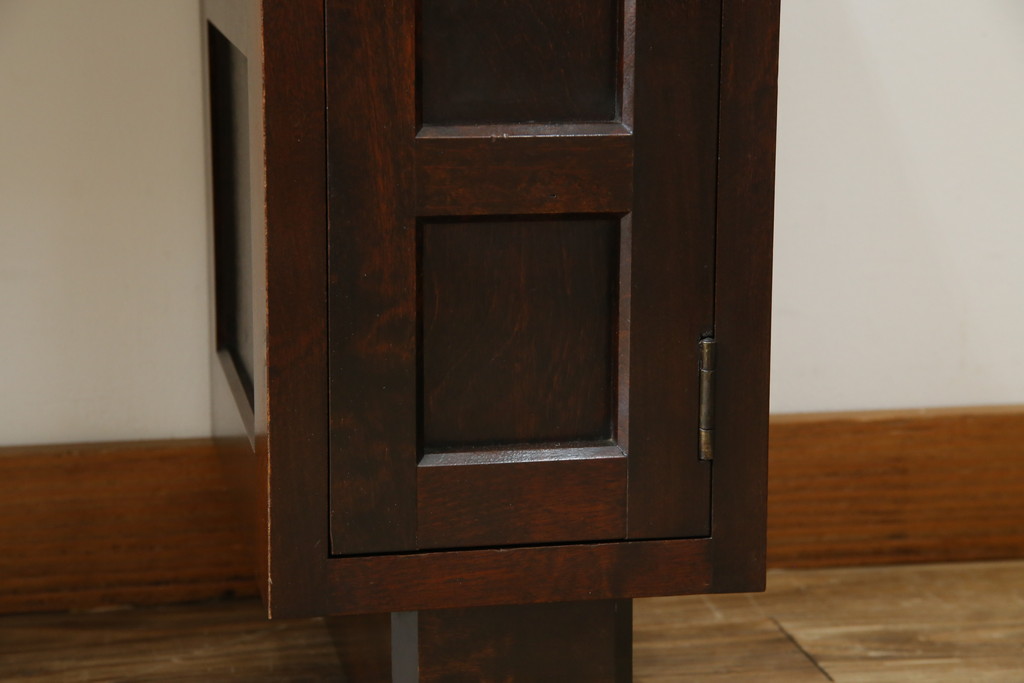 中古　美品　松本民芸家具　#309型一面鏡　品のあるシックな色合いがクラシカルな雰囲気を醸し出すドレッサー(鏡台、化粧台、ミラー)(定価約37万円)(R-064201)