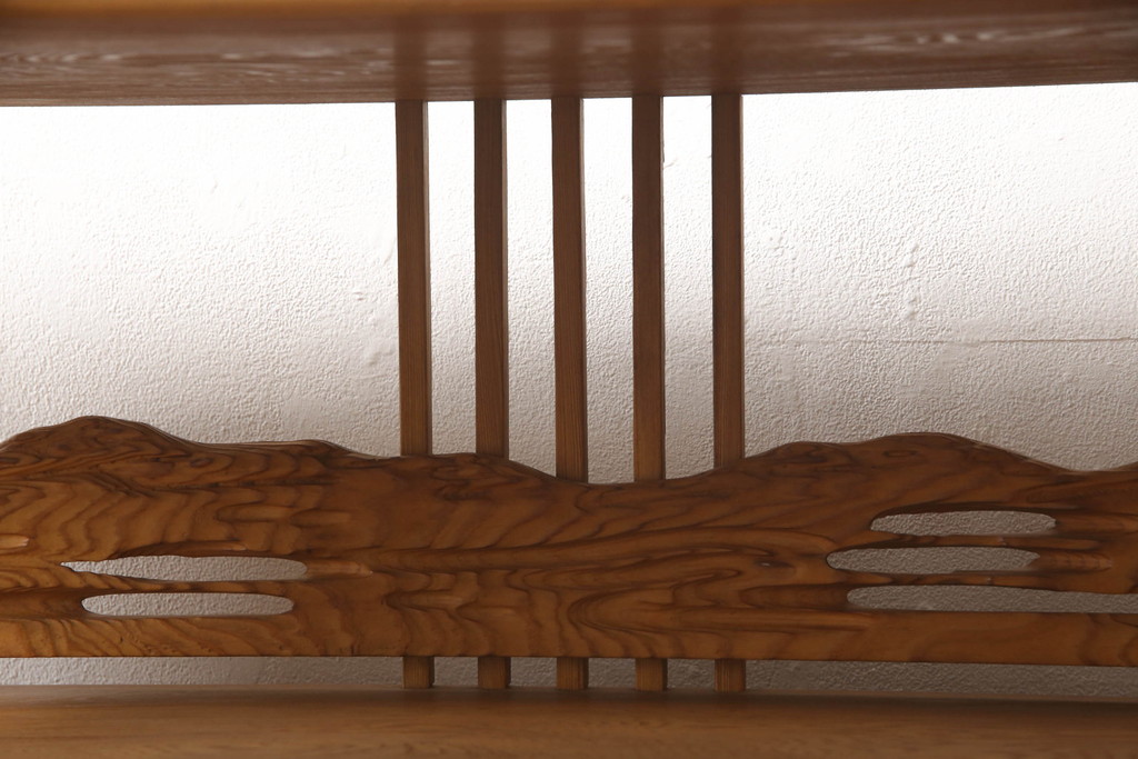 中古　美品　屋久杉　上質な和の空間づくりにおすすめの茶箪笥(茶棚、戸棚、収納棚、飾り棚)(R-060393)