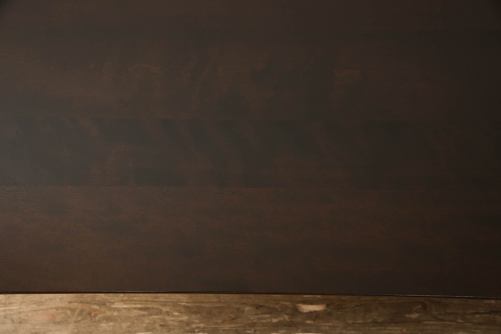 和製ビンテージ　北海道民芸家具　脚のデザインがおしゃれなダイニングテーブル(定価約18万円)(食卓、ヴィンテージ、4人掛け、2人掛け)(R-060806)